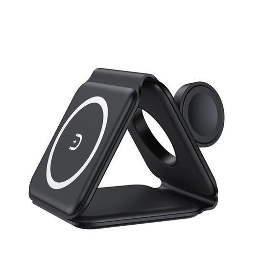 3-in-1 Magnetic Wireless Charging Folding Mobile Phone Holder
