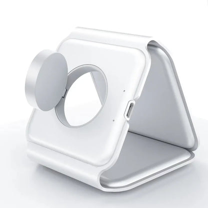 3-in-1 Magnetic Wireless Charging Folding Mobile Phone Holder