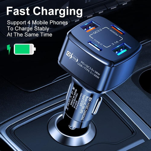 Car charger for Cars (4 Mobiles)